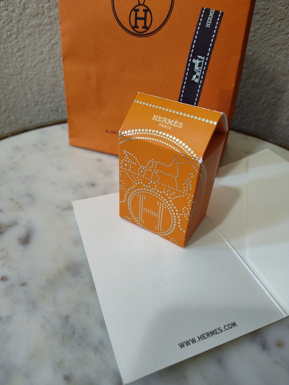 HERMÈS H24 Collectible Gift Set Mini Box Shopping Bag Presentation Card NWT - Picture 6 of 10